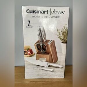 Cuisinart Classic 7 piece stainless steel cutlery block set